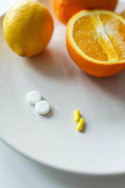 Citrus fruit representing vitamin C
